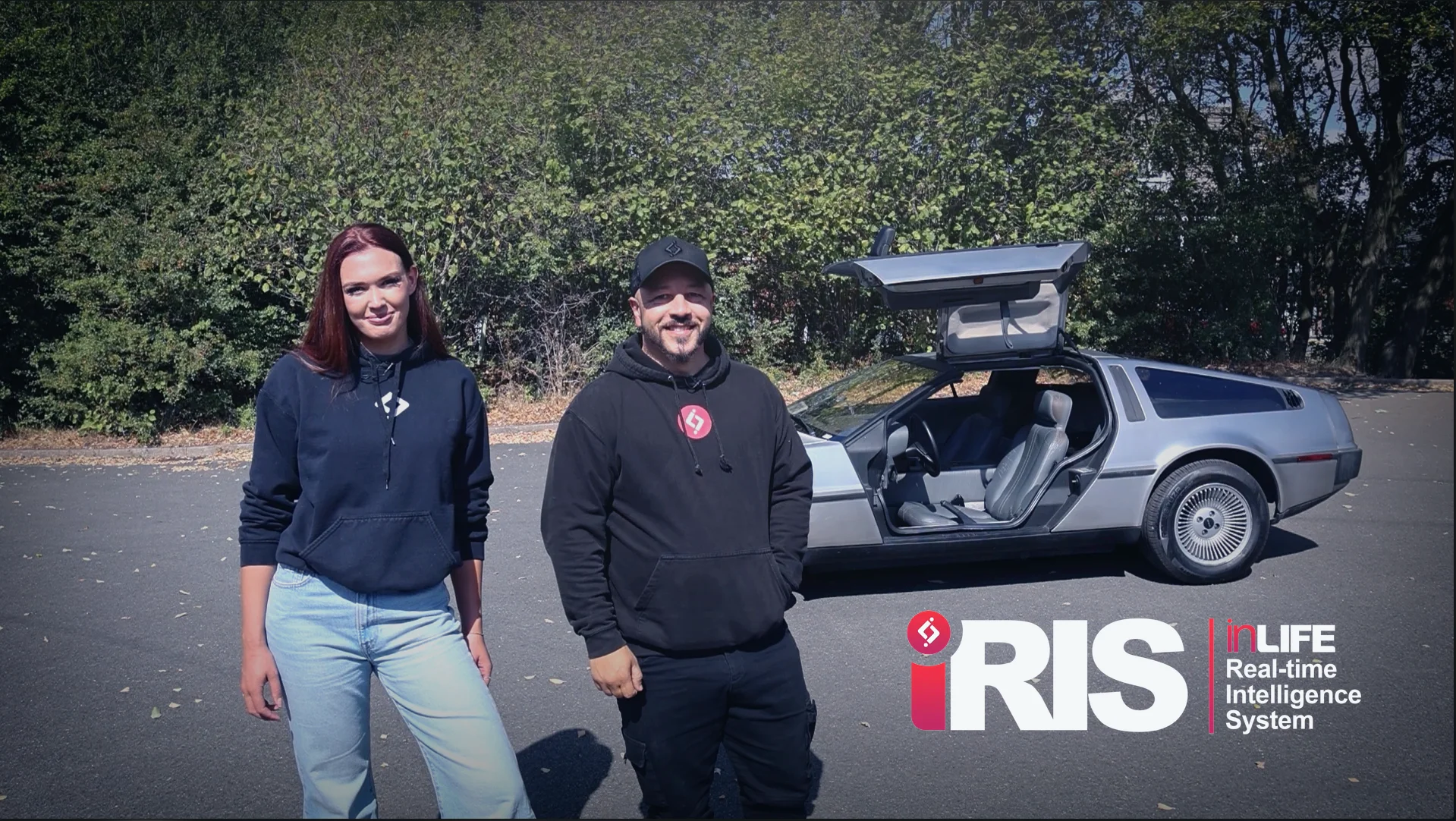 Meet IRIS with the inLIFE team and a DeLorean